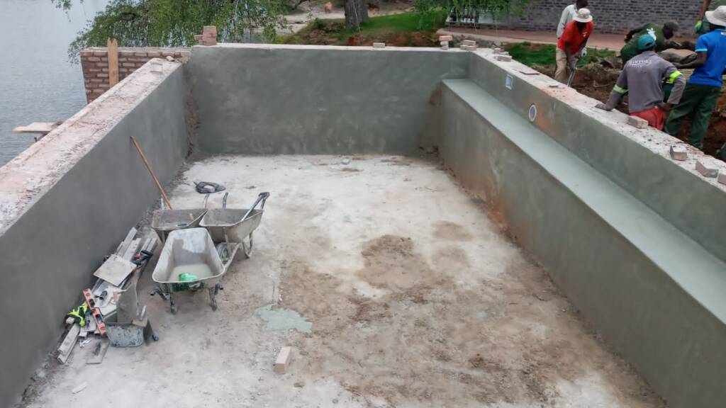 Pool Construction at Anaboom Lodge