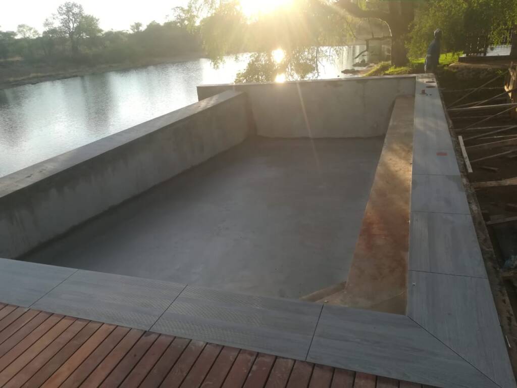 Pool Construction at Anaboom Lodge