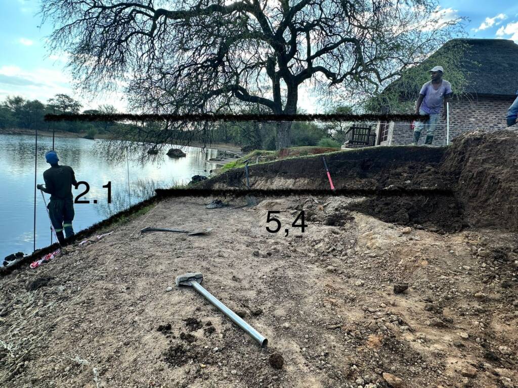 Pool Construction at Anaboom Lodge